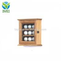 Hot sale custom wood golf ball display cabinet IMEI18151