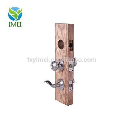 Custom high quality wooden door lock display stand with holder