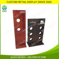 Customized size wooden retail door lock display stands for tool store