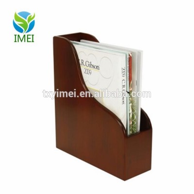 YM0A34 Stained Birch Wood Magazine Holder by Markings