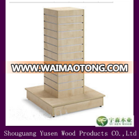 2014 good wood slatwall display stand